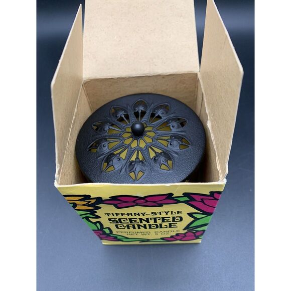 Vintage 70’s Fuller Brush Company Tiffany Style Candle 5 Oz NOS - Picture 6 of 10